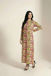 Printed Silk Lawn Kaftaan