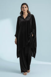 Relaxed Black Velvet Set