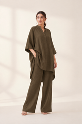 Relaxed Karandi Set Choco Olive