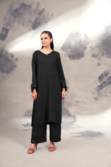 Silk Karandi Black 2 PC