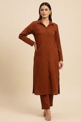 Rust Dobby Cotton Set