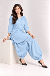 Muse Poplin Co-ord - Powder Blue