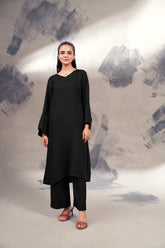 Silk Karandi Black 2 PC