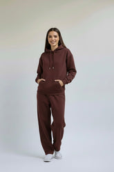 Cozy Fleece Hoodie Maroon