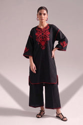 Black Serne Lawn Cotton Set