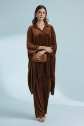 Relaxed Brown Velvet Set