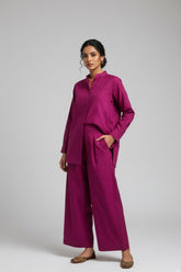 Magenta Dobby Cotton Set