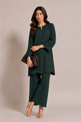 The Scallop Edit - Bottle Green
