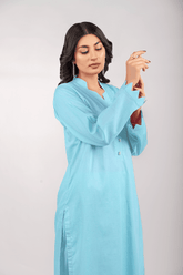 Sky Blue Lawn Cotton Solid 2P