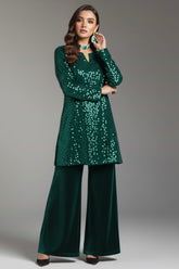 Emerald Velvet Sequin Set