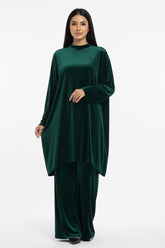 Velvet Coord Set Emerald