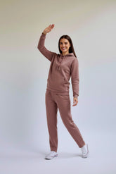 Cozy Fleece Straight Pants Tea Pink