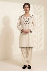 White Lawn Embellished Set