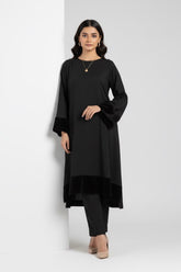 Black Karandi Velvet Set