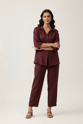 Breezy Blend Set Maroon