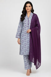 Slub Khaddar Print 3PC