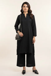 Khaddar Black Coord Set
