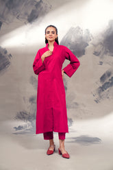 Dobby Lawn Shocking Pink