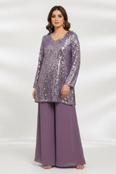 Lilac Sequin Set