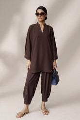 Chocolate Georgette Set