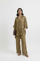 Relaxed Blend Set Camel Khaki