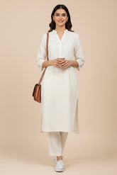 Cream Chic Dobby Cotton Set