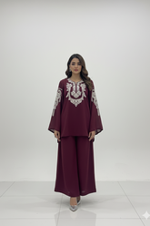 Maroon Georgette Set
