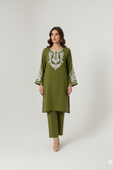 Olive Georgette Set