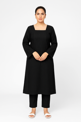 Black Dobby Coord Set