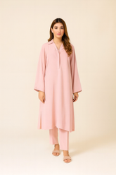 Pink Georgette Coord Set