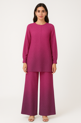 Georgette Plum Green Set