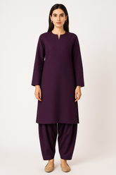 Cambric Shalwar Kameez Purple