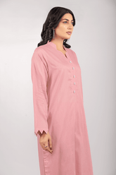Tea Pink Lawn Cotton Solid 2PC