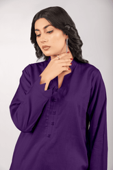 Purple Lawn Cotton Solid 2PC