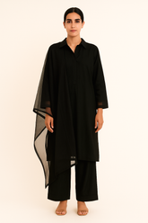 Black Self Lawn Solid 3PC