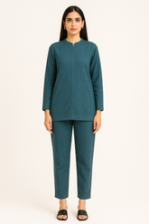 Teal Zinc Cotton Coord Set