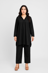 Black Georgette Coord Set