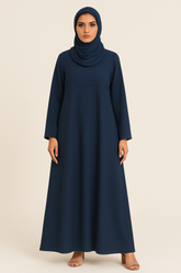 Zinc Navy Seamline Abaya