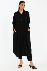 Black Georgette Coord Set