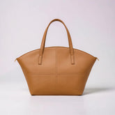 Tan Structured Tote Bag