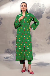 Slub Khaddar Print 2 PC