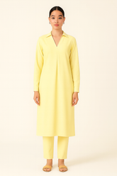Silk Karandi 2PC Soft Yellow