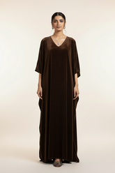 Brown Velvet Kaftaan