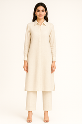 Silk Karandi 2PC Off White