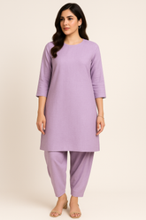 Lilac Linen Tulip Set