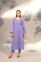 Slub Khaddar Lilac 2PC