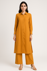 Silk Karandi 2PC Mustard