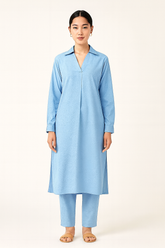 Silk Karandi 2PC Sky Blue