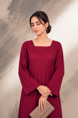 The Pintuck Edit - Maroon