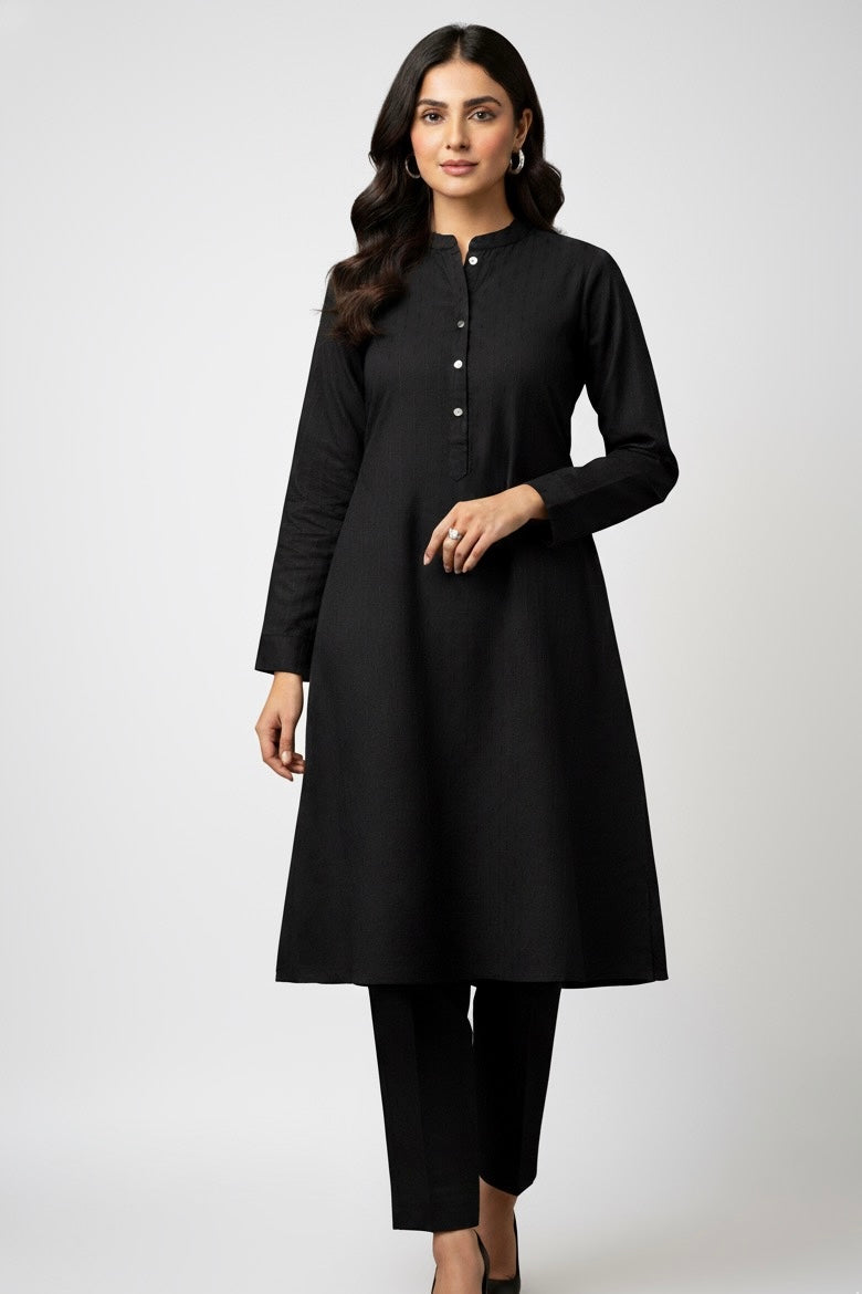 Black Dobby Cotton Set